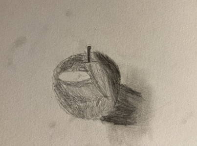 Tekening van een appel